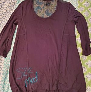 Long maxi shirt with mesh back!